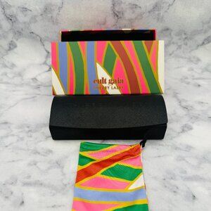 Thierry Lasry Sunglasses Case Set,Multi-Color Box,Black Hard Case,Drawstring Bag